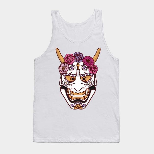 Dia de muertos Oni mask Tank Top by mrsmauve